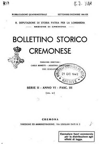 Bollettino storico cremonese