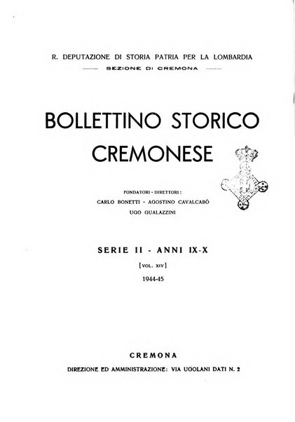 Bollettino storico cremonese