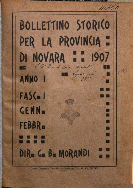 Bollettino storico per la provincia di Novara