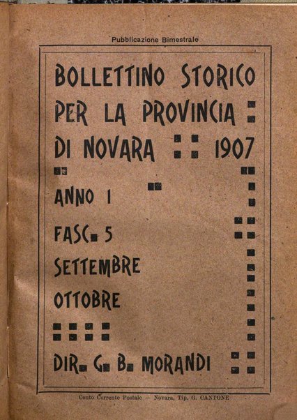 Bollettino storico per la provincia di Novara