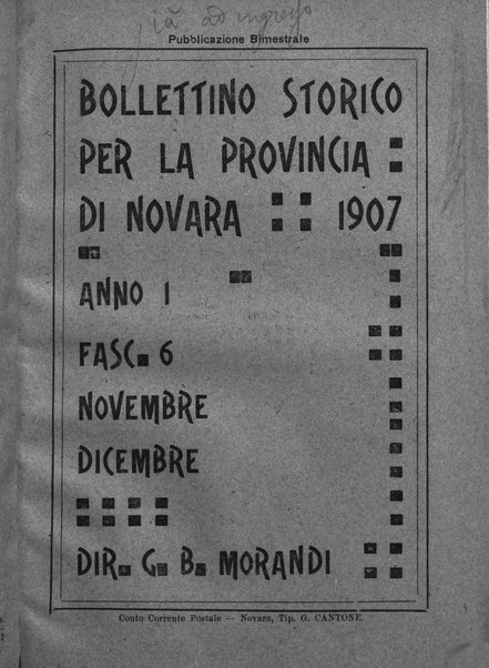 Bollettino storico per la provincia di Novara