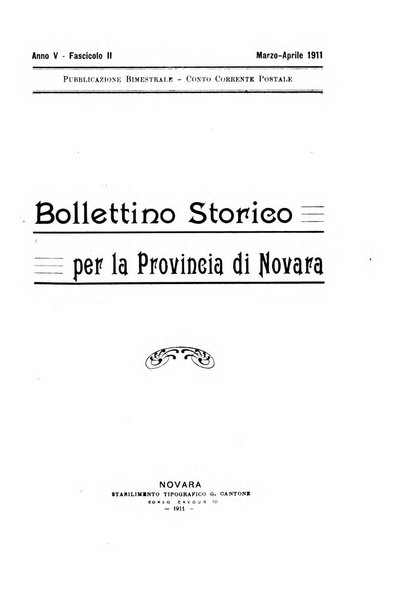 Bollettino storico per la provincia di Novara