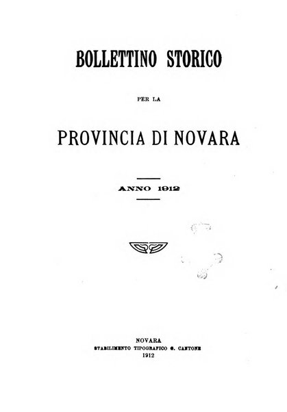 Bollettino storico per la provincia di Novara