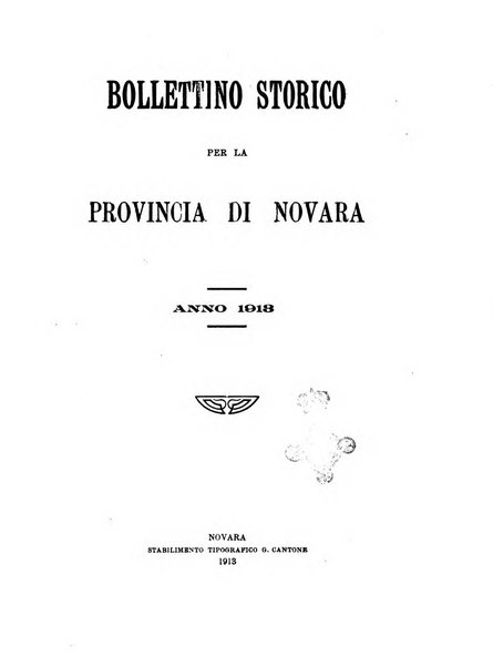 Bollettino storico per la provincia di Novara