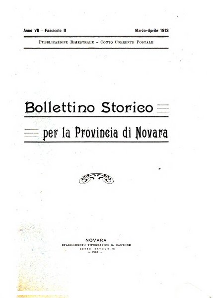 Bollettino storico per la provincia di Novara