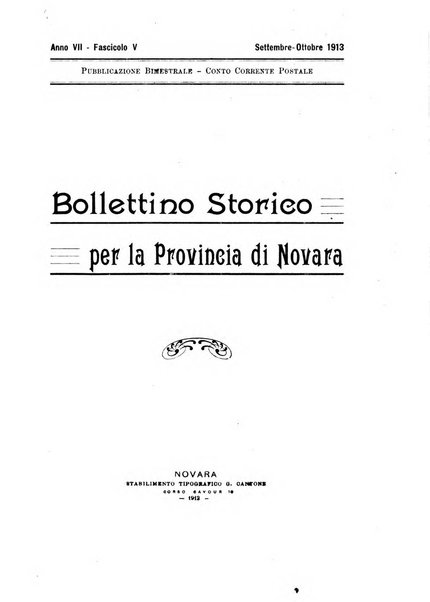 Bollettino storico per la provincia di Novara