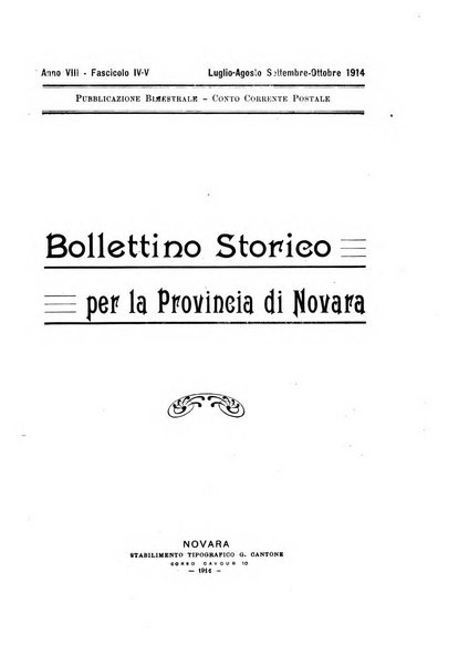 Bollettino storico per la provincia di Novara