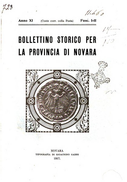 Bollettino storico per la provincia di Novara