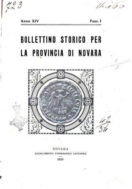 Bollettino storico per la provincia di Novara