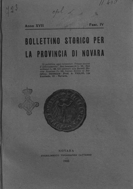 Bollettino storico per la provincia di Novara