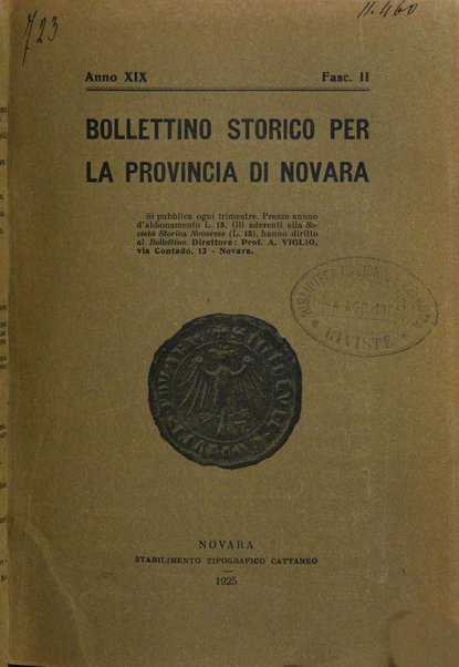 Bollettino storico per la provincia di Novara