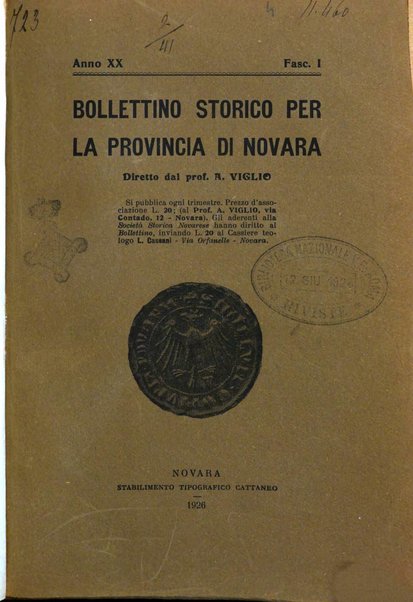 Bollettino storico per la provincia di Novara