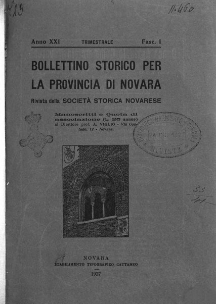 Bollettino storico per la provincia di Novara