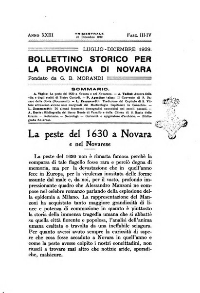 Bollettino storico per la provincia di Novara