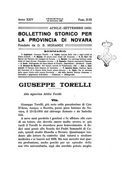 Bollettino storico per la provincia di Novara