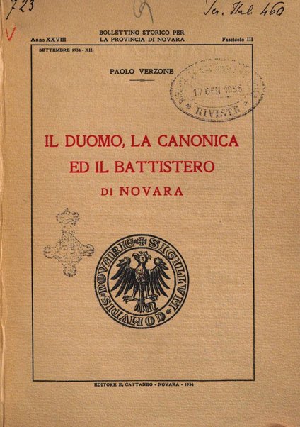 Bollettino storico per la provincia di Novara