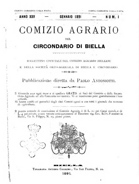 Bollettino ufficiale del Comizio agrario biellese e della Societa orto- agricola di biella e circondario