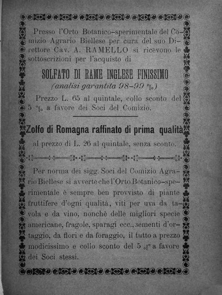 Bollettino ufficiale del Comizio agrario biellese e della Societa orto- agricola di biella e circondario