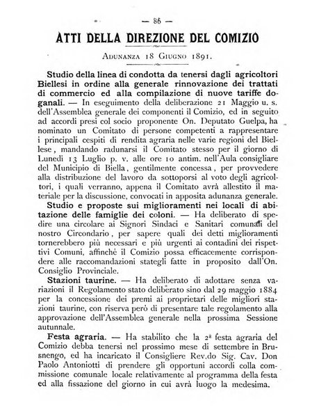 Bollettino ufficiale del Comizio agrario biellese e della Societa orto- agricola di biella e circondario