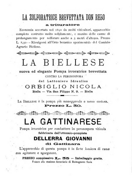 Bollettino ufficiale del Comizio agrario biellese e della Societa orto- agricola di biella e circondario