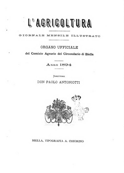 Bollettino ufficiale del Comizio agrario biellese e della Societa orto- agricola di biella e circondario