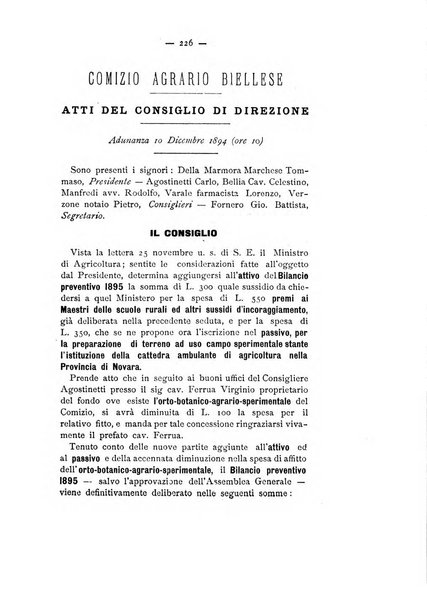 Bollettino ufficiale del Comizio agrario biellese e della Societa orto- agricola di biella e circondario