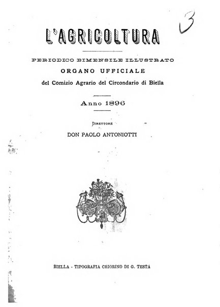 Bollettino ufficiale del Comizio agrario biellese e della Societa orto- agricola di biella e circondario