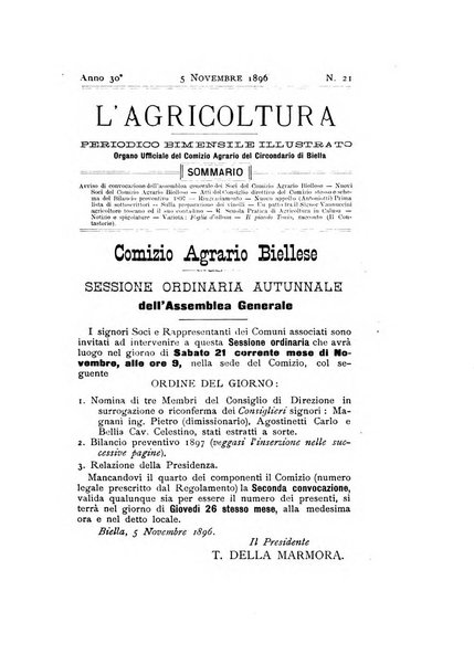 Bollettino ufficiale del Comizio agrario biellese e della Societa orto- agricola di biella e circondario