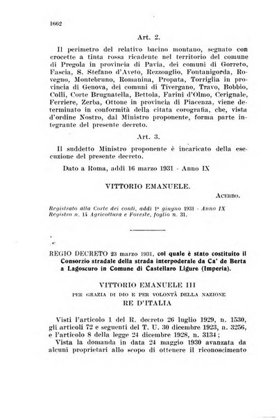 Bollettino ufficiale del Ministero dell'agricoltura e delle foreste