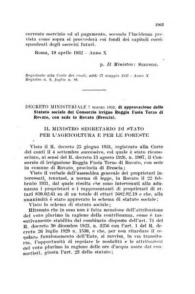 Bollettino ufficiale del Ministero dell'agricoltura e delle foreste