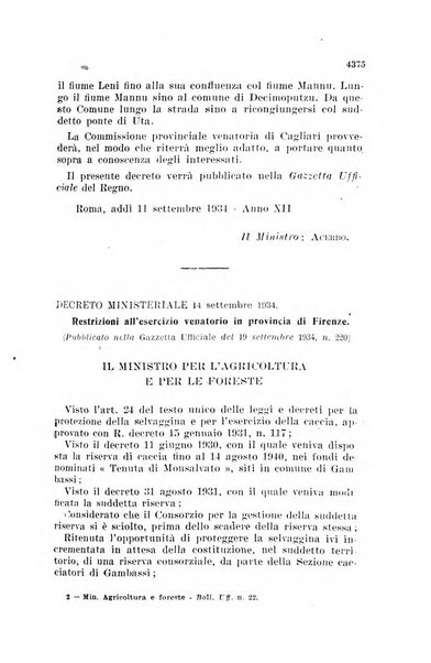 Bollettino ufficiale del Ministero dell'agricoltura e delle foreste