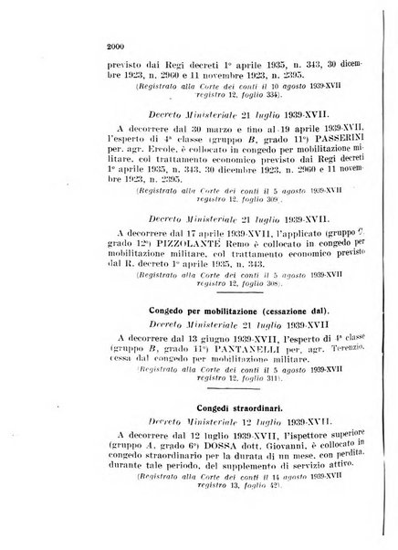 Bollettino ufficiale del Ministero dell'agricoltura e delle foreste