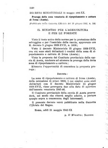 Bollettino ufficiale del Ministero dell'agricoltura e delle foreste