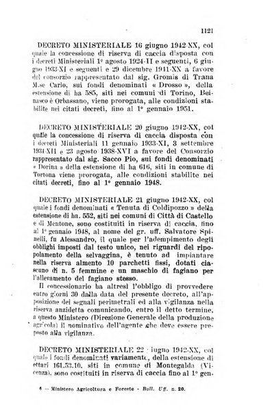 Bollettino ufficiale del Ministero dell'agricoltura e delle foreste