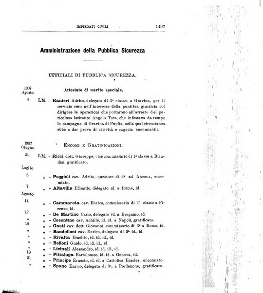 Bollettino ufficiale del Ministero dell'interno