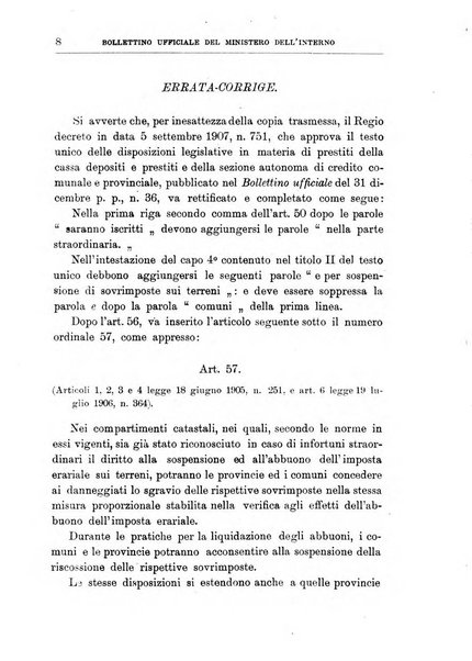 Bollettino ufficiale del Ministero dell'interno