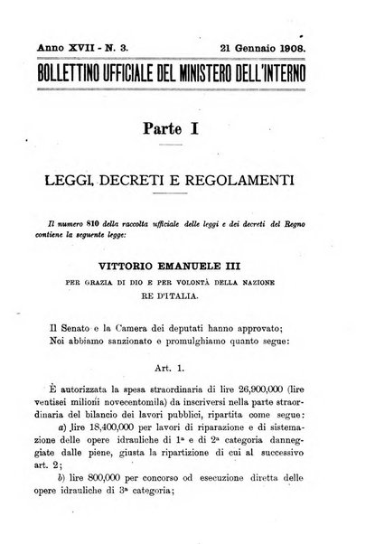 Bollettino ufficiale del Ministero dell'interno