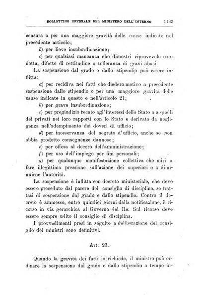Bollettino ufficiale del Ministero dell'interno