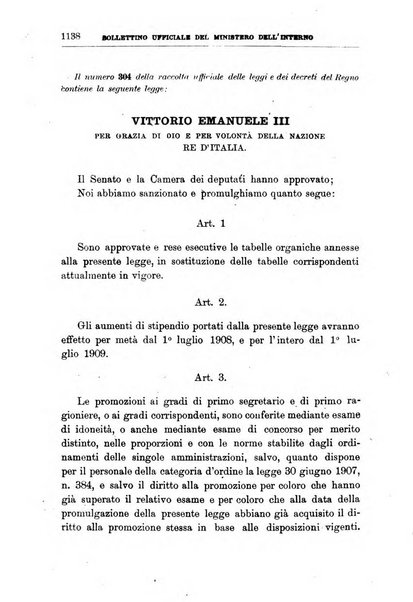 Bollettino ufficiale del Ministero dell'interno