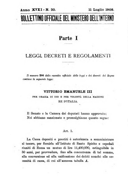 Bollettino ufficiale del Ministero dell'interno