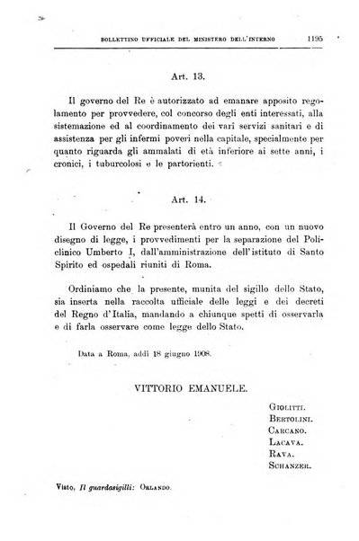 Bollettino ufficiale del Ministero dell'interno
