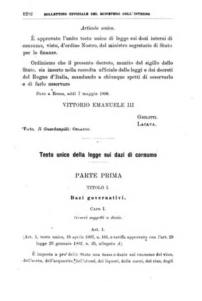 Bollettino ufficiale del Ministero dell'interno