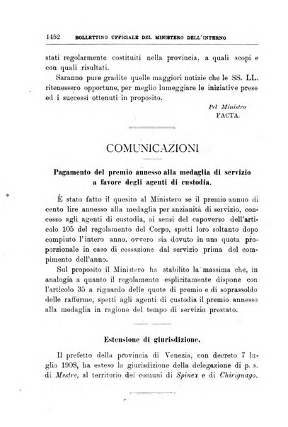 Bollettino ufficiale del Ministero dell'interno