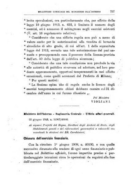 Bollettino ufficiale del Ministero dell'interno