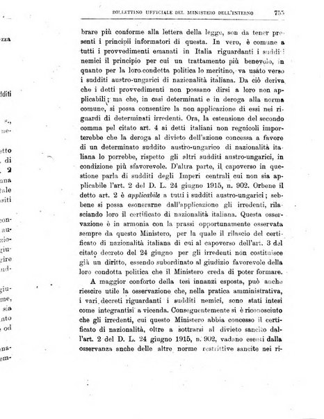 Bollettino ufficiale del Ministero dell'interno