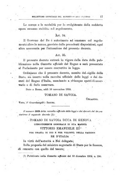 Bollettino ufficiale del Ministero dell'interno