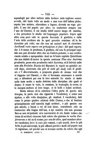 Il Borghini studi di filologia e di lettere italiane