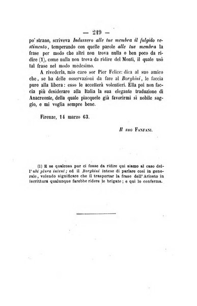 Il Borghini studi di filologia e di lettere italiane