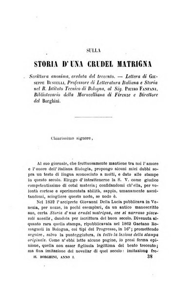 Il Borghini studi di filologia e di lettere italiane