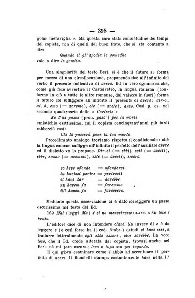 Il Borghini studi di filologia e di lettere italiane